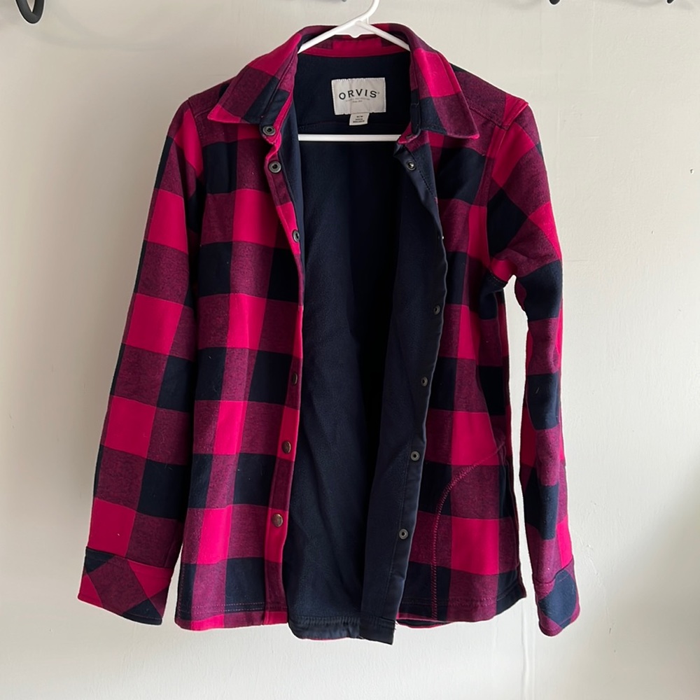 Flannel orvis fleece shacket